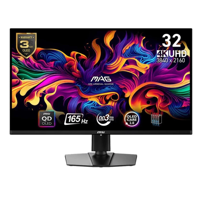MSI MAG321UPQD-OLED 31.5" QD-OLED 4K Gaming Monitor