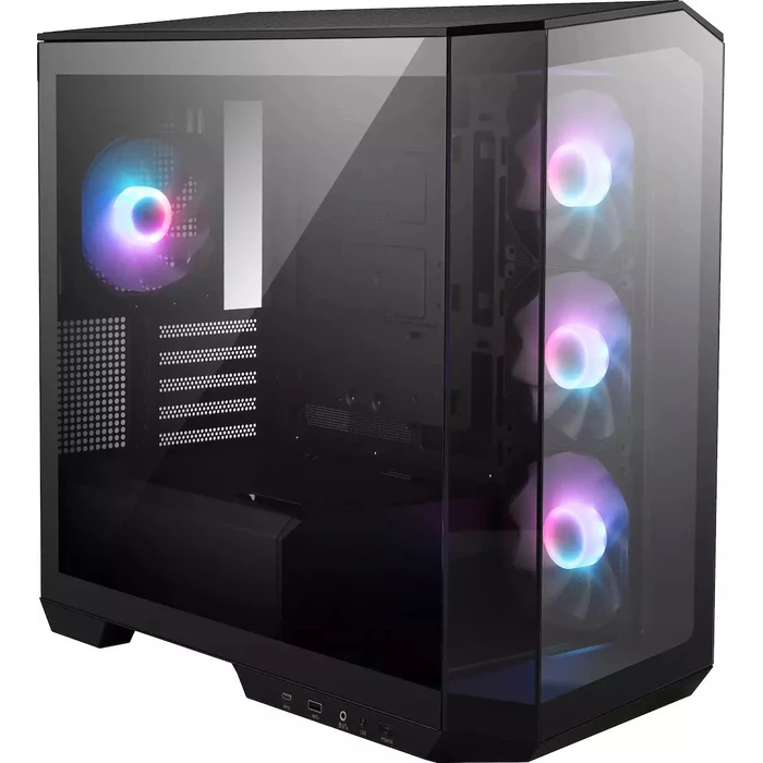 MSI MAG PANO 100R PZ Gaming Midi Tower Case with RGB Lighting - Black