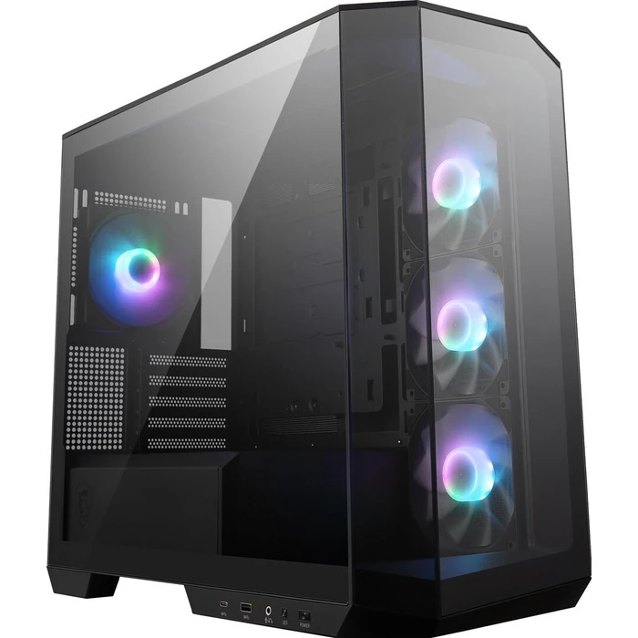 MSI MAG PANO 100R PZ Gaming Midi Tower Case with RGB Lighting - Black