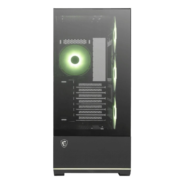MSI MAG PANO 110R PZ Gaming Midi Tower PC Case with Side Window and ARGB Lighting - Black