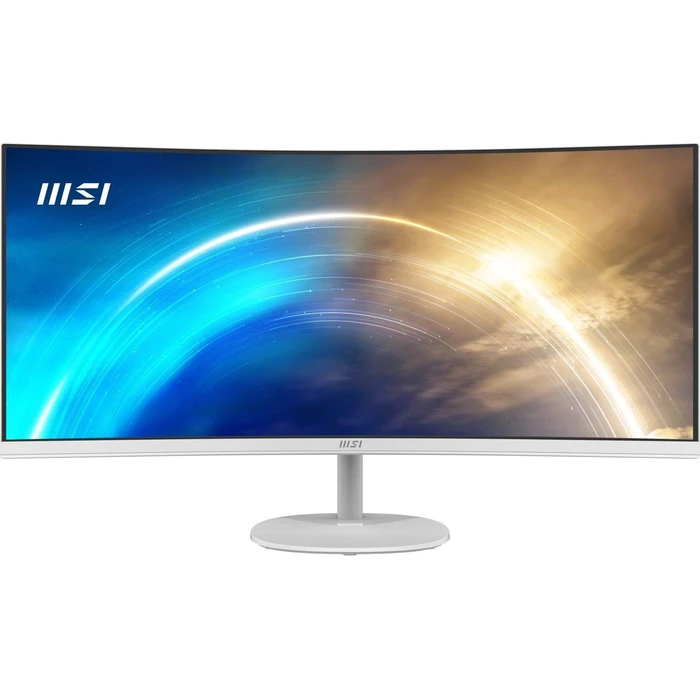 MSI PRO MP341CQWDE 34-inch (86 cm) Curved WQHD 3440x1440 VA 100Hz Monitor - White
