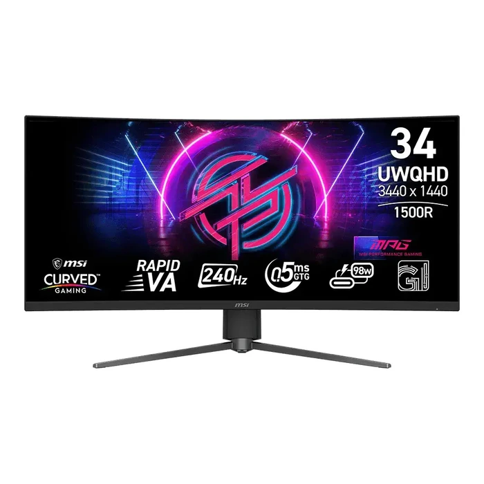 MSI MPG 346CQRF X24 34" UWQHD (3440x1440) Καμπύλη Gaming Οθόνη 21:9