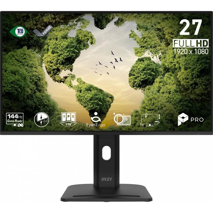 MSI 27" PRO MP275PGN E14 IPS LCD Monitor - 1920x1080 Full HD, 144Hz, 4ms, HDR, FreeSync