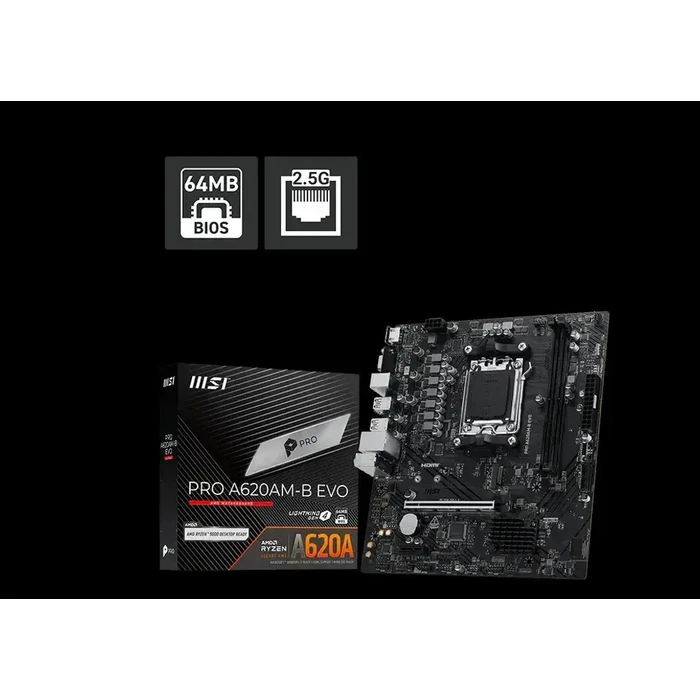 MSI PRO A620AM-B EVO DDR5 (Socket AM5) Μητρική Micro-ATX