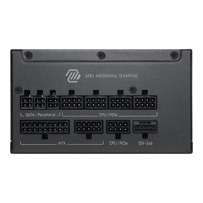 MSI MAG A1200PLS PCIE5 1200W Full Modular 80 Plus Platinum Power Supply Unit (PSU) - Black