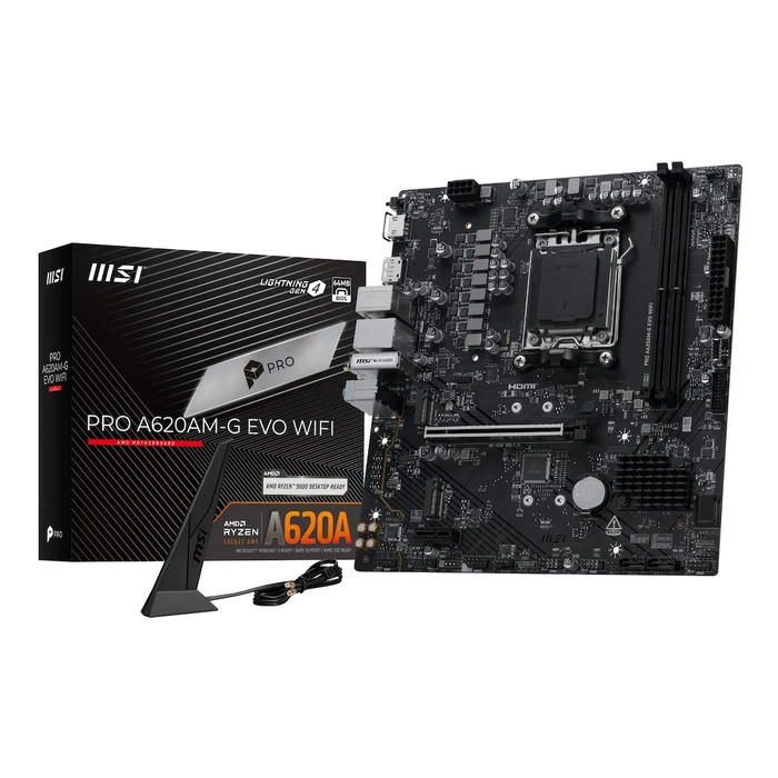 MSI PRO A620AM-G EVO WiFi (A620, AM5, mATX, DDR5)