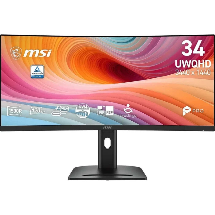 MSI PRO MP341CQPHGN E12 34" Ultrawide Καμπυλωτή Οθόνη QHD 3440x1440 VA 4ms GTG 120Hz HDR