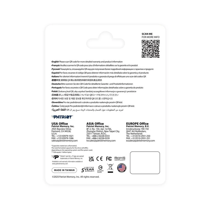 Patriot P410 - SSD M.2 2280 - 500 GB - PCIe 4.0 x4 (NVMe)
