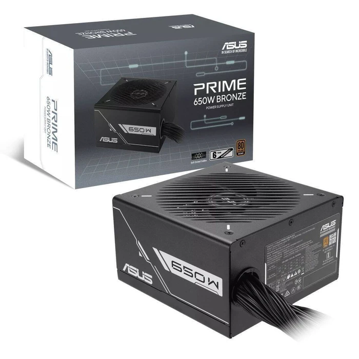 ASUS Τροφοδοτικό PRIME-650B-BLACK 650W 80+ Bronze