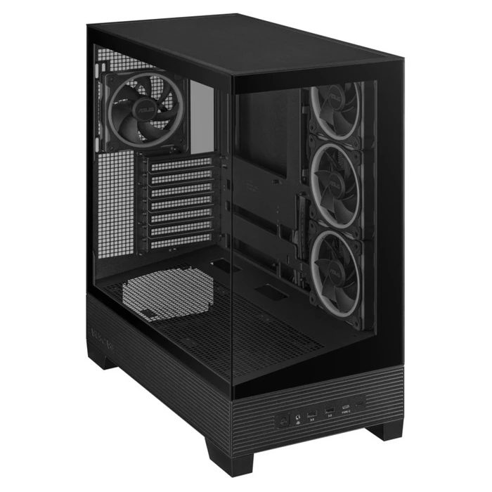 Asus A31 PLUS Gaming Midi Tower Κουτί Υπολογιστή με Πλαϊνό Παράθυρο και ARGB Φωτισμό Μαύρο