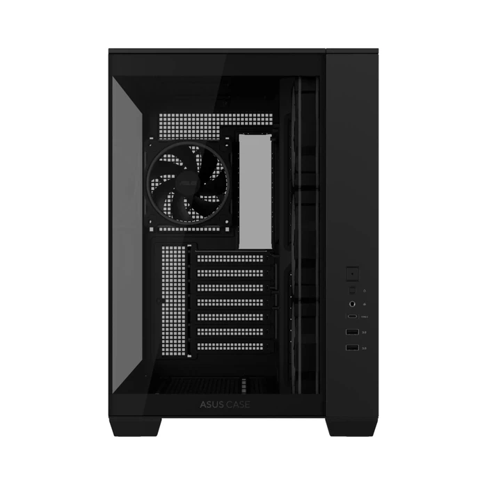 Asus A32 Plus Gaming Midi Tower Κουτί Υπολογιστή με Πλαϊνό Παράθυρο και ARGB Φωτισμό Μαύρο