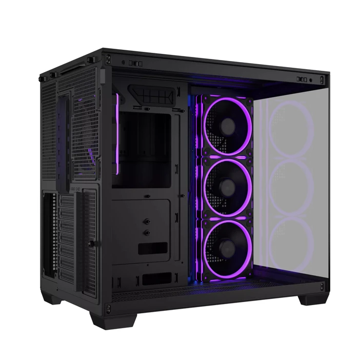 Asus A32 Plus Gaming Midi Tower Κουτί Υπολογιστή με Πλαϊνό Παράθυρο και ARGB Φωτισμό Μαύρο