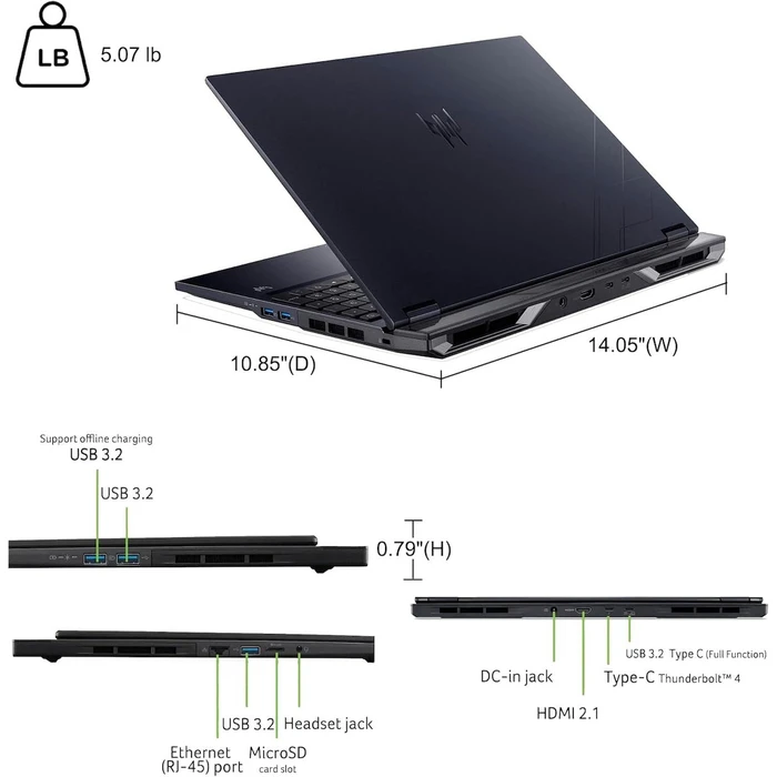 Acer Predator Helios Neo 16S AI OLED 16 - NH.QX9EL.001 (Obsidian Black)