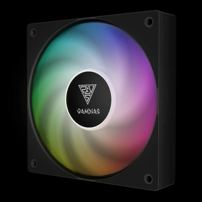 Gamdias NOTUS M1-1203 Reverse Blade 120mm ARGB Case Fan 3-pack (400-1600 RPM, PWM, 57.56 CFM)