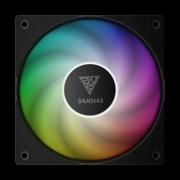 Gamdias NOTUS M1-1203 Reverse Blade 120mm ARGB Case Fan 3-pack (400-1600 RPM, PWM, 57.56 CFM)