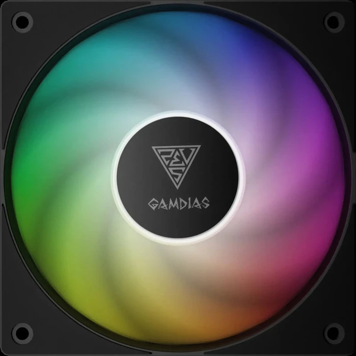 Gamdias NOTUS M1-1203 Reverse Blade 120mm ARGB Case Fan 3-pack (400-1600 RPM, PWM, 57.56 CFM)