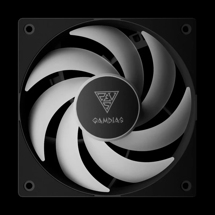 Gamdias NOTUS M1-1203 Reverse Blade 120mm ARGB Case Fan 3-pack (400-1600 RPM, PWM, 57.56 CFM)