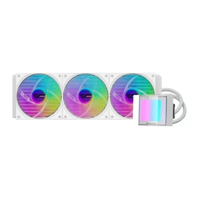 DarkFlash Υδρόψυξη AIO CPU CB360 με 3 Ανεμιστήρες 120mm ARGB - Λευκή