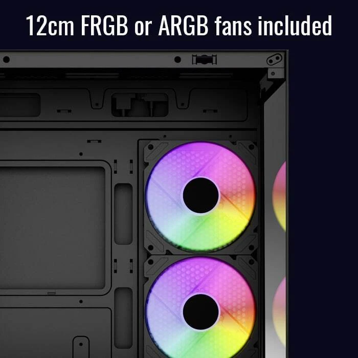 Aerocool Viewport Mini V2 ARGB - Mini Tower Κουτί Υπολογιστή με Πλαϊνό Tempered Glass & ARGB - Μαύρο