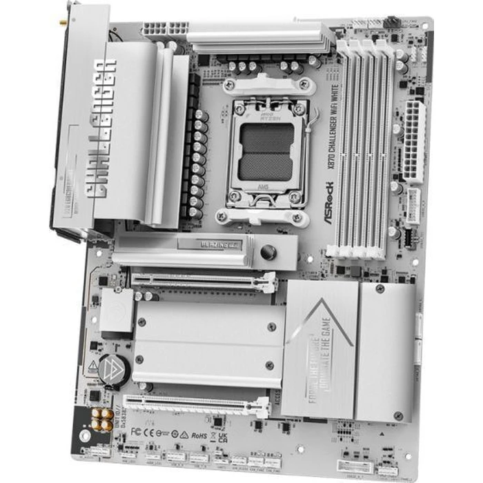ASRock X870 Challenger WiFi White Μητρική ATX Socket AM5 DDR5 Wi‑Fi 7