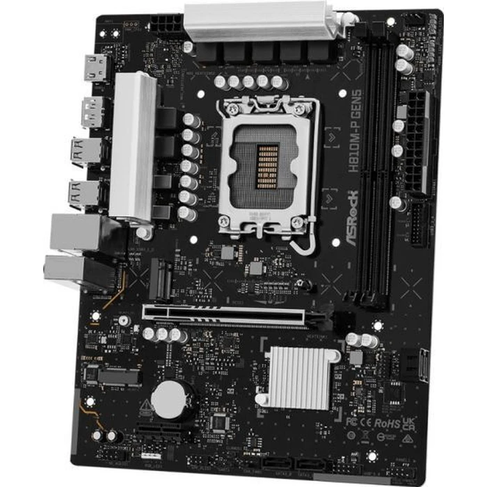Μητρική ASRock H810M-P Gen5 (Micro ATX, Socket 1851, DDR5, HDMI, DisplayPort)