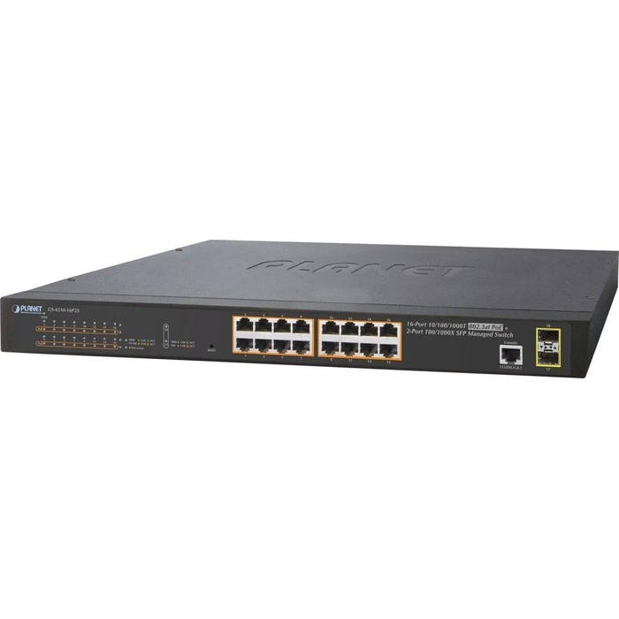 Planet Switch Managed Layer 2 PoE Plus GS 4210 16P2S