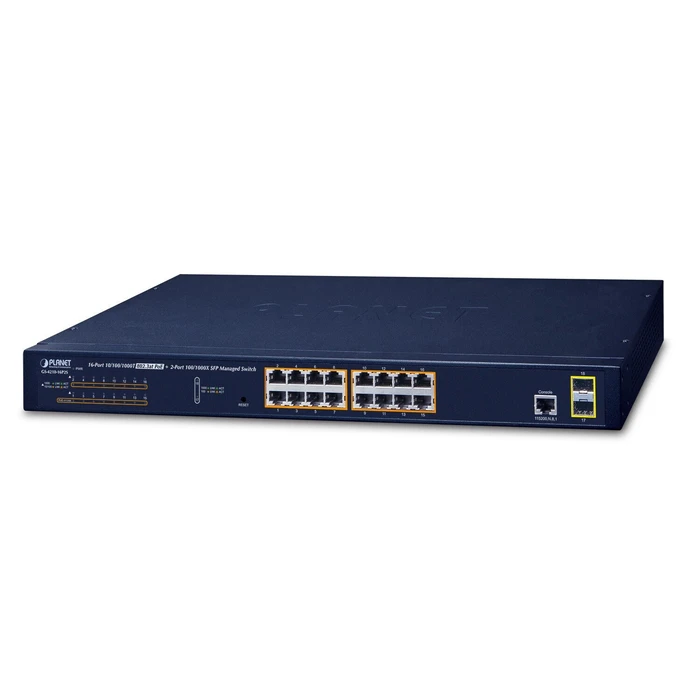 Planet Switch Managed Layer 2 PoE Plus GS 4210 16P2S