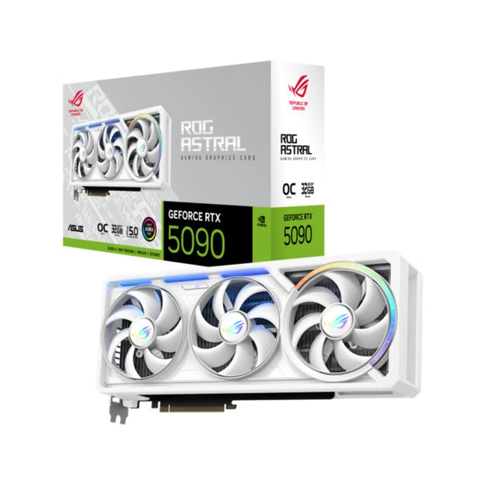 Asus GeForce RTX 5090 32GB GDDR7 ROG Astral OC White Κάρτα Γραφικών (90YV0LWA-M0NA00)