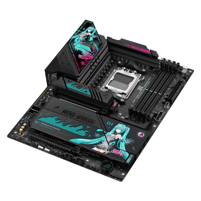 ASUS ROG STRIX X870E-H GAMING WIFI7 Hatsune Miku Edition ATX Motherboard (AM5) - 90MB1MA0-M0EAY0