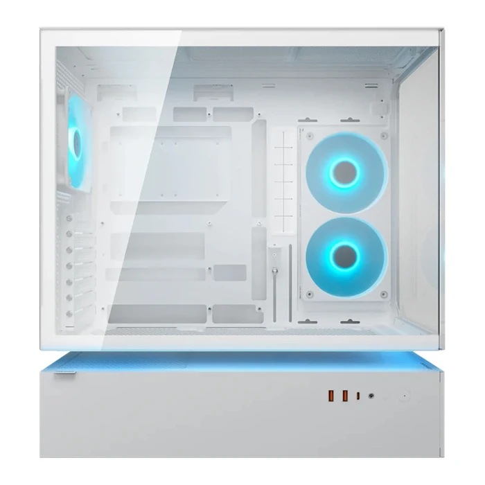 Cougar CFV235 Λευκό ATX Midi Tower Κουτί Υπολογιστή με Πλαϊνό Παράθυρο Tempered Glass και ARGB Φωτισμό