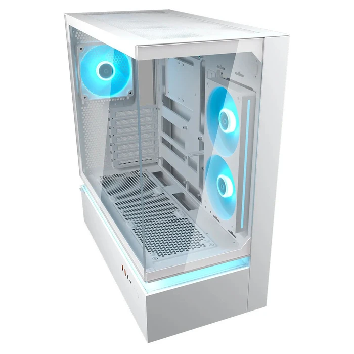 Cougar CFV235 Λευκό ATX Midi Tower Κουτί Υπολογιστή με Πλαϊνό Παράθυρο Tempered Glass και ARGB Φωτισμό
