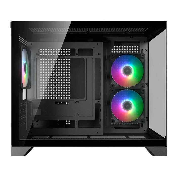 COUGAR FV150 MINI Gaming Mini Tower Κουτί Υπολογιστή με Πλαϊνό Παράθυρο Μαύρο