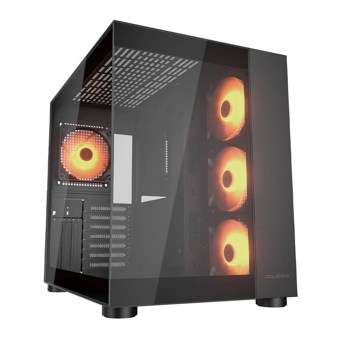 COUGAR FV150 MINI Gaming Mini Tower Κουτί Υπολογιστή με Πλαϊνό Παράθυρο Μαύρο