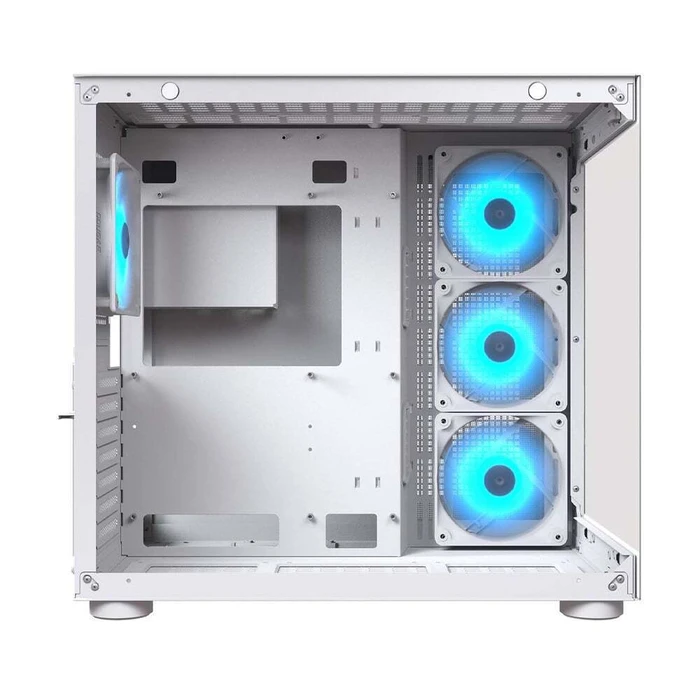 Cougar FV150 MINI Gaming Mini Tower Κουτί Υπολογιστή με Πλαϊνό Παράθυρο Λευκό
