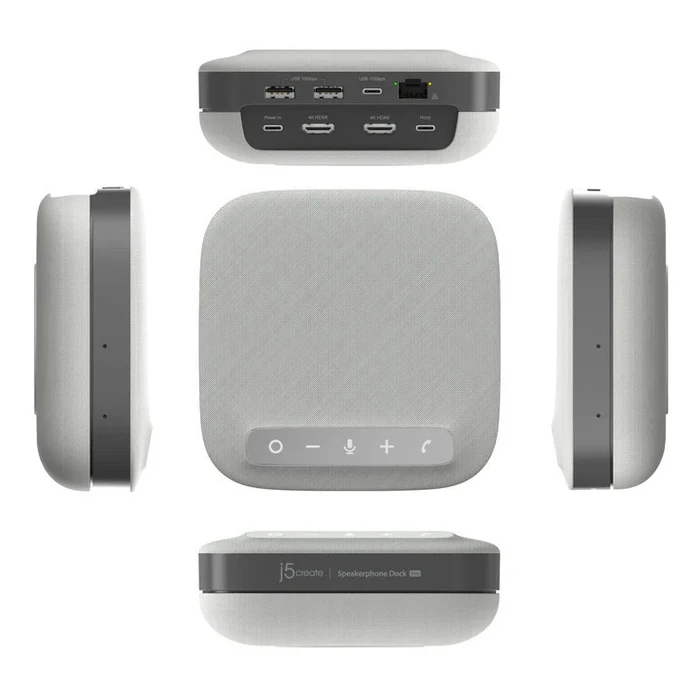 USB C Dual 4K Speakerphone Pro Dock J5CREATE