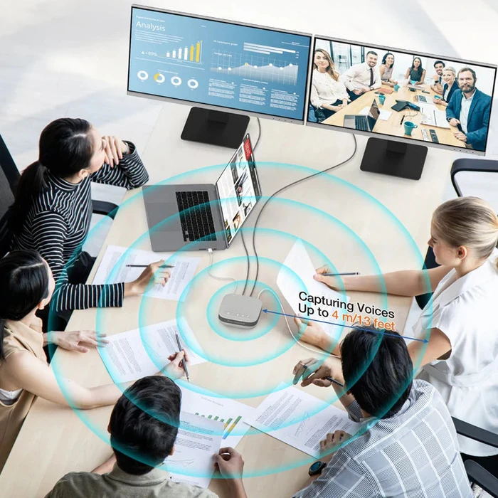 USB C Dual 4K Speakerphone Pro Dock J5CREATE