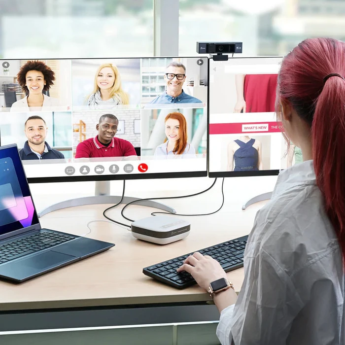 USB C Dual 4K Speakerphone Pro Dock J5CREATE