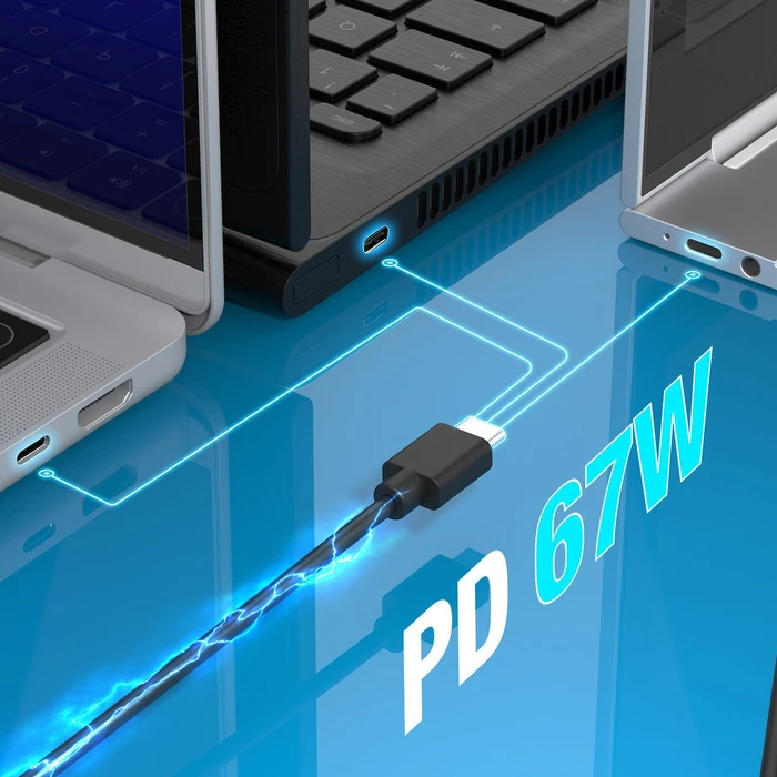 J5create USB-C Φορτιστής Laptop 67W για Apple / HP με Αποσπώμενο Καλώδιο Τροφοδοσίας (JUP1565DCF3A-FN)