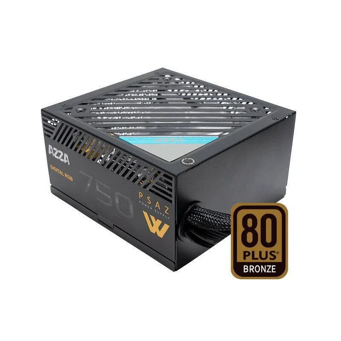 AZZA Power Supply 750W ARGB 120mm Black (80+ Bronze)