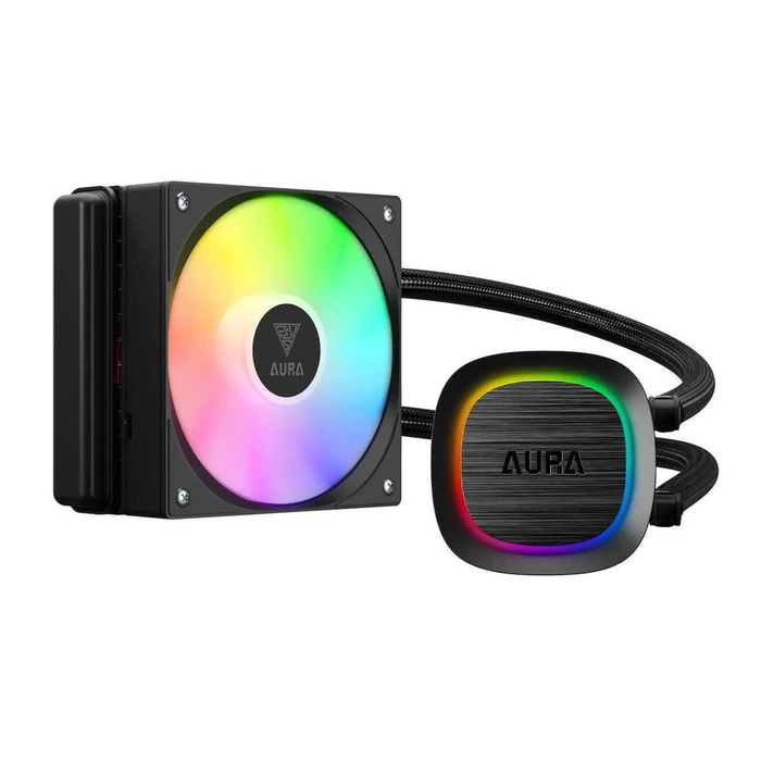 Gamdias AURA GL120 V2 AIO Liquid CPU Cooler 120mm ARGB Black