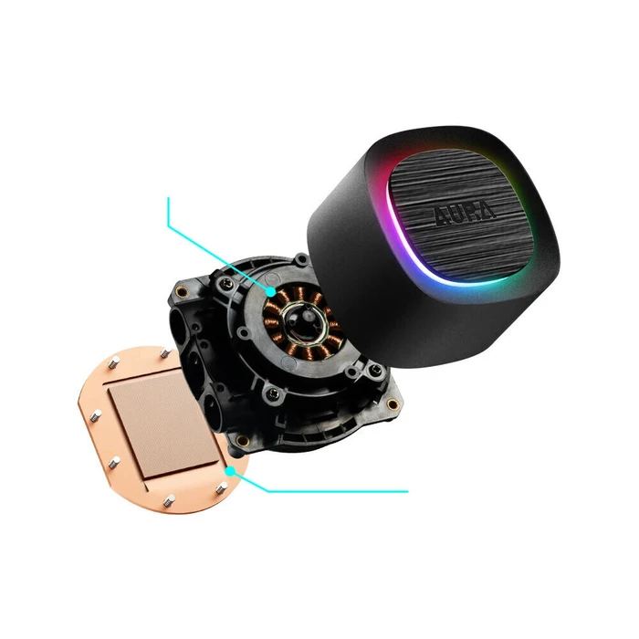 Gamdias Aura GL360 V2 AIO Liquid CPU Cooler 360mm ARGB - Black