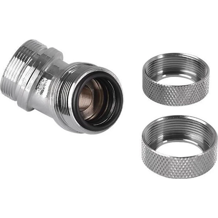 Thermaltake Pacific PETG Tube 45° Dual Compression Fitting 16mm OD - Silver (CL-W098-CA00SL-A)