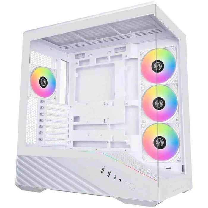 PC Case Lian Li Vector V100 White 4 x 120mm ARGB LED RGB Strip Tempered Glass ATX