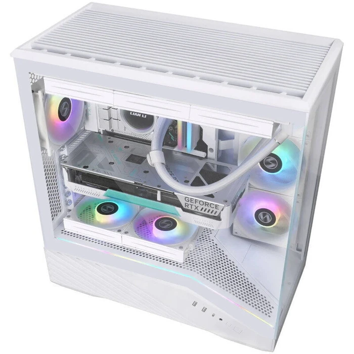 PC Case Lian Li Vector V100 White 4 x 120mm ARGB LED RGB Strip Tempered Glass ATX