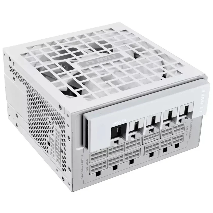 Default Lian Li RS1200G White 1200 Watt 80 Plus Gold Fully Modular Power Supply with 12V 2x6 Colored Cable and RS Hub