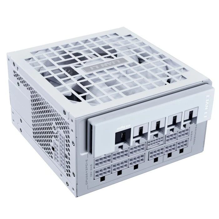 LIAN LI Power Supply RS1000G White 1000 Watt 80 Plus Gold Fully Modular with 12V 2x6 and RS Hub