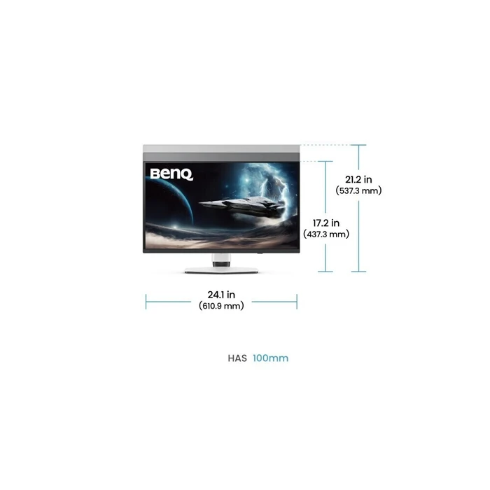 Οθόνη BenQ Mobiuz EX271UZ 26,5" OLED 4K Gaming (240Hz, 0.03ms, HDR, HDMI 2.1, FreeSync Premium Pro)