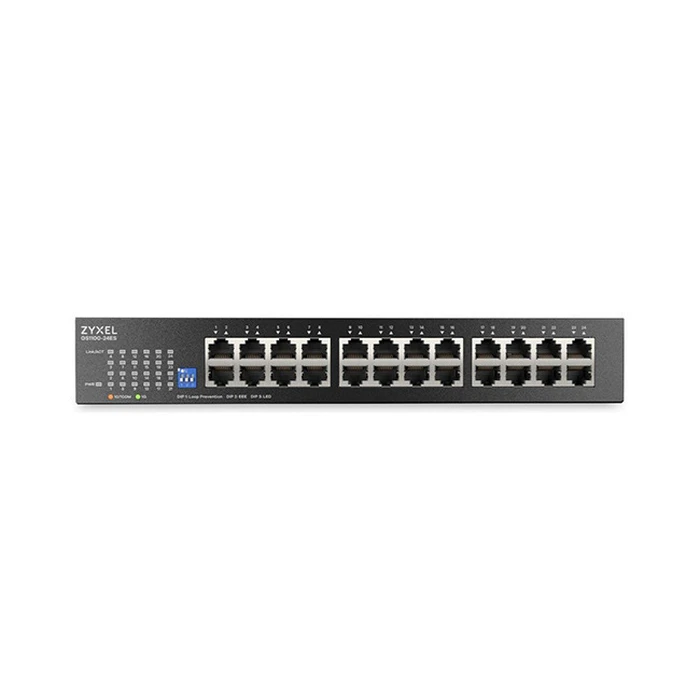 Zyxel GS1100-24ES Unmanaged 24-Port Gigabit Ethernet Switch (1 Gbps)