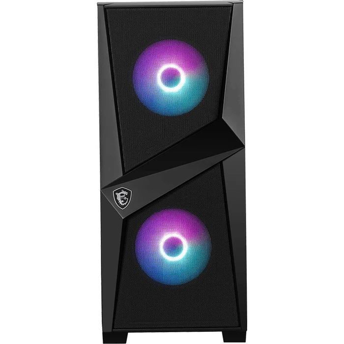 MSI MAG Forge 100M Gaming Midi Tower Κουτί Υπολογιστή με Πλαϊνό Παράθυρο και RGB Φωτισμό Μαύρο