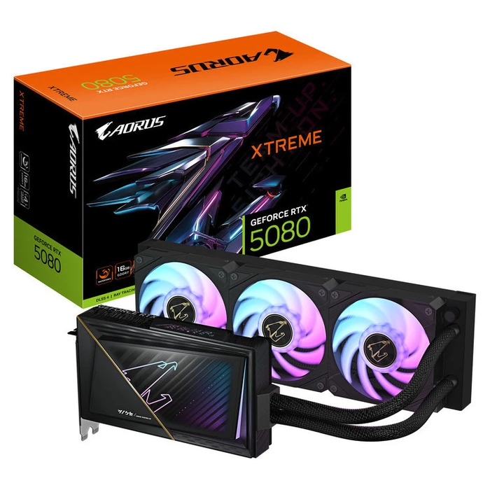 Gigabyte RTX 5080 AORUS Xtreme WATERFORCE WF 16GB GDDR7 (GV-N5080AORUSX W-16GD) - Υδρόψυξη 360mm